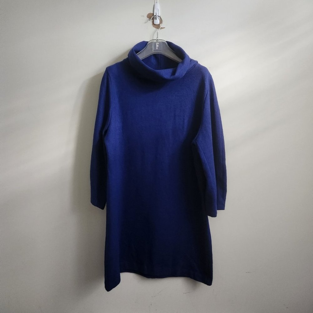 COS | Oversized high neck dress cobalt blue M